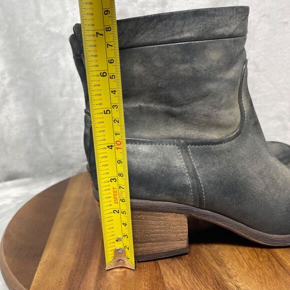 Donald J Pliner Boots Womens 8 M Black Western Couture Darua Rugged Burnished - Picture 11 of 16